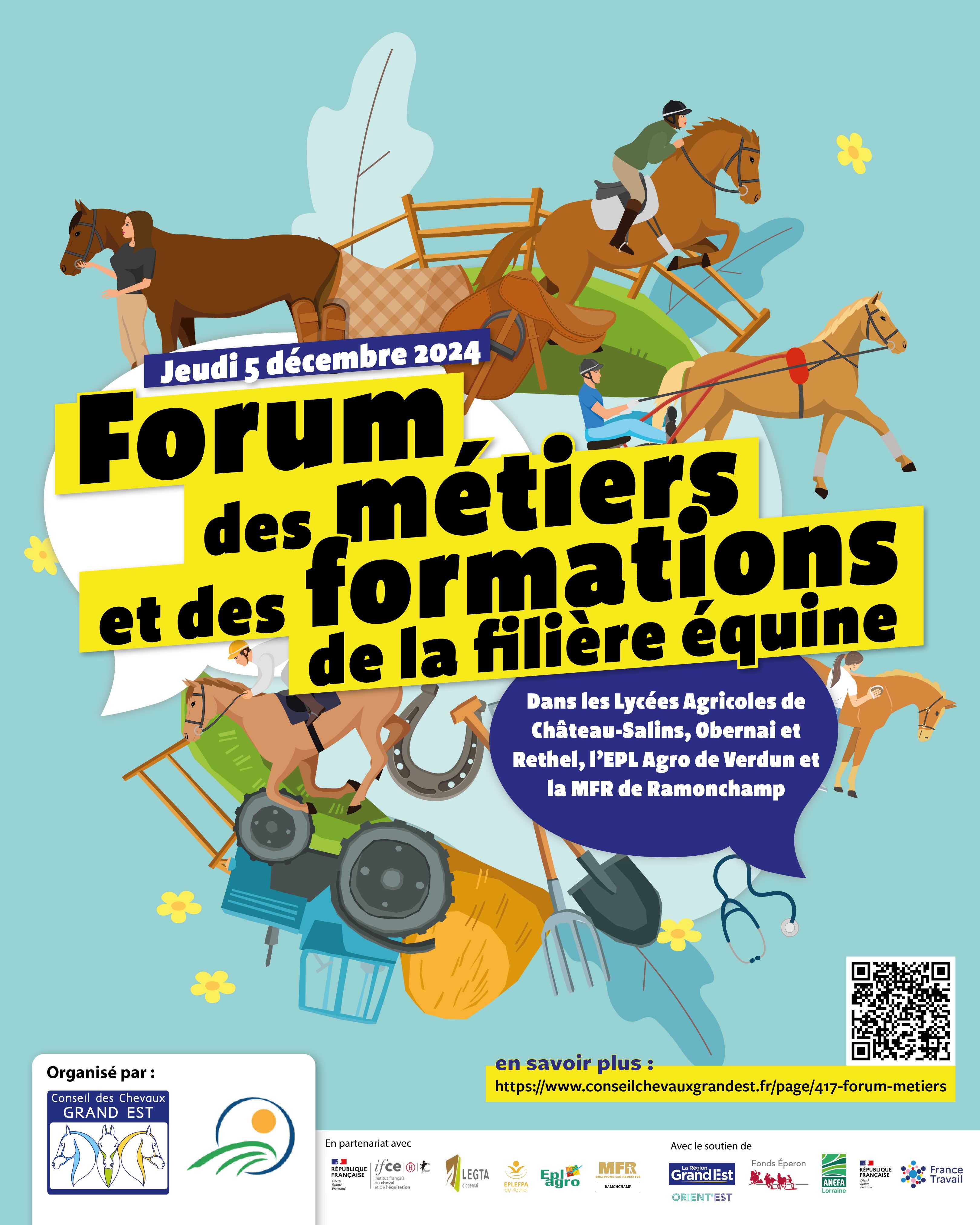 La 1ère édition du Forum des Métiers et des Formations de la Filière Équine en Grand Est